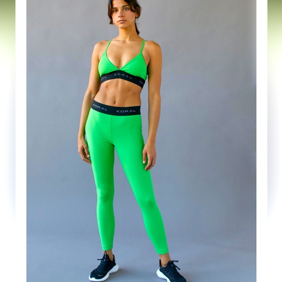 Koral Pants - NWT Koral blackout high rise leggings green size medium